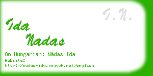 ida nadas business card