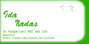 ida nadas business card